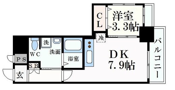 江坂駅 徒歩7分 6階の物件間取画像